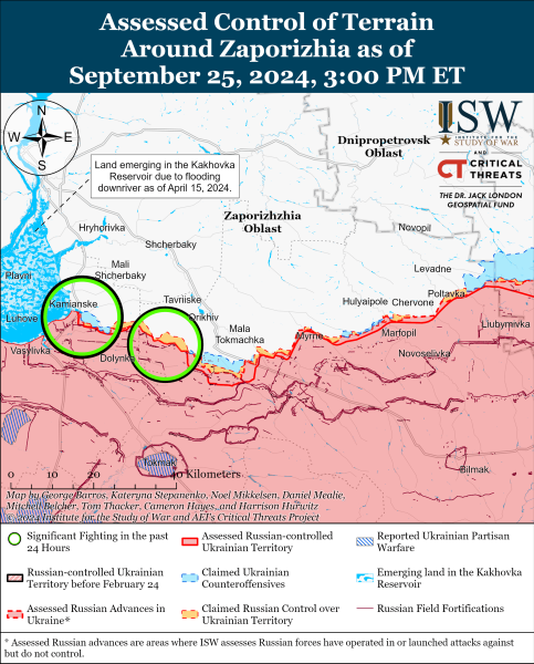 Mappa delle operazioni militari al 26 settembre 2024 - situazione al fronte