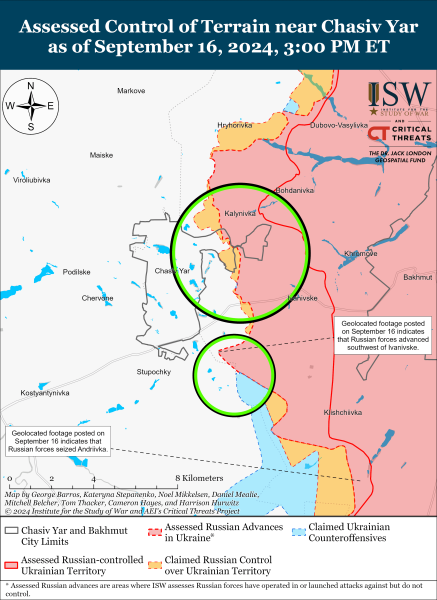 Mappa delle operazioni militari per il 17 settembre 2024 - situazione al fronte