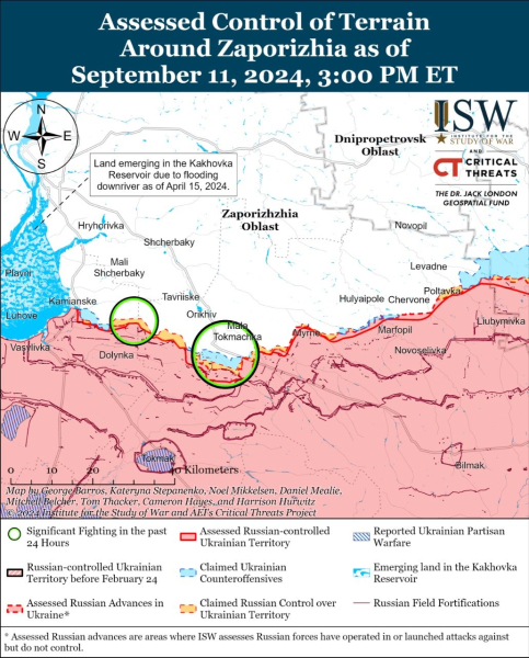 Mappa delle operazioni militari al 12 settembre 2024 - situazione al fronte 