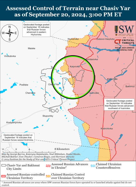 Mappa delle operazioni militari al 21 settembre 2024 - situazione al fronte