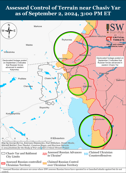 Mappa delle operazioni militari per il 3 settembre 2024 - la situazione al fronte