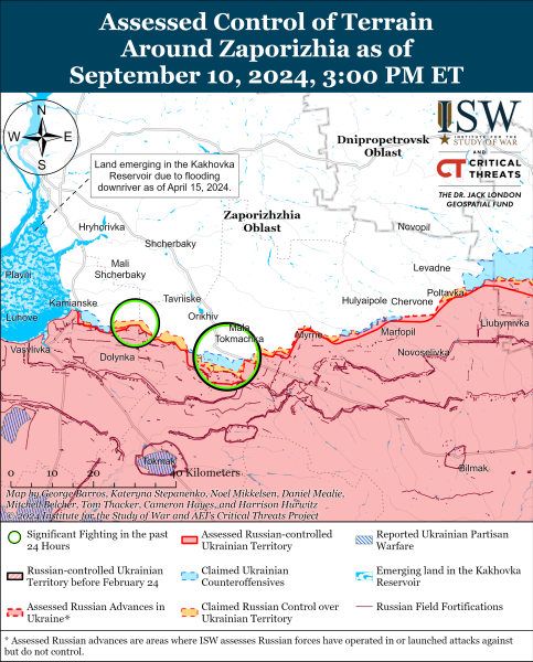 Mappa delle operazioni militari dell'11 settembre 2024 - la situazione al fronte