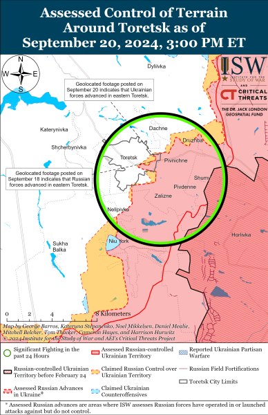 Mappa delle operazioni militari per il 21 settembre 2024 - la situazione al fronte 