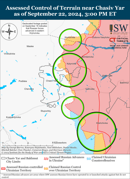 Mappa delle operazioni militari per il 23 settembre 2024 - la situazione al fronte 