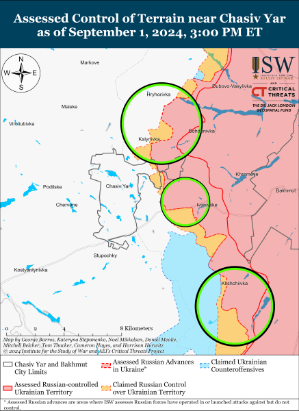 Mappa delle operazioni militari del 2 settembre 2024 - la situazione al fronte