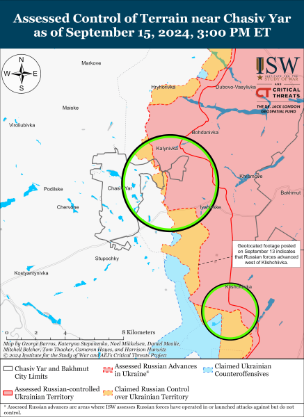 Mappa delle operazioni militari per il 16 settembre 2024 - la situazione al fronte