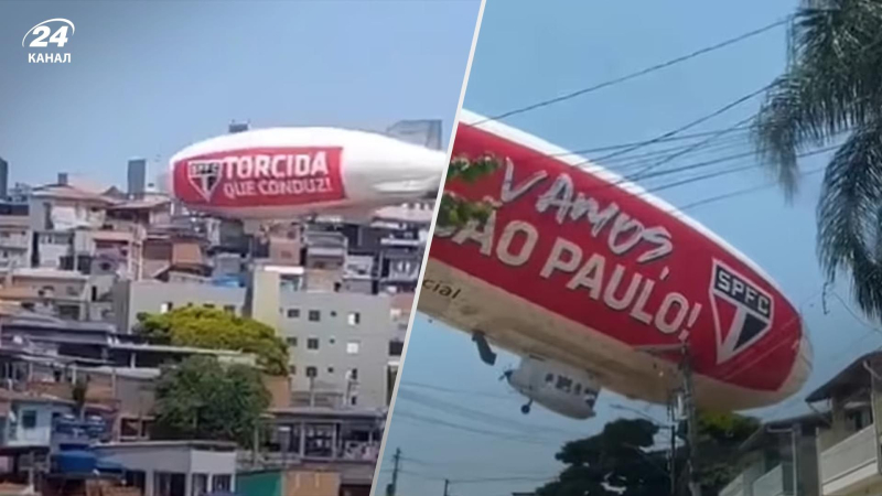 In Brasile, un dirigibile è caduto su edifici residenziali: video del momento