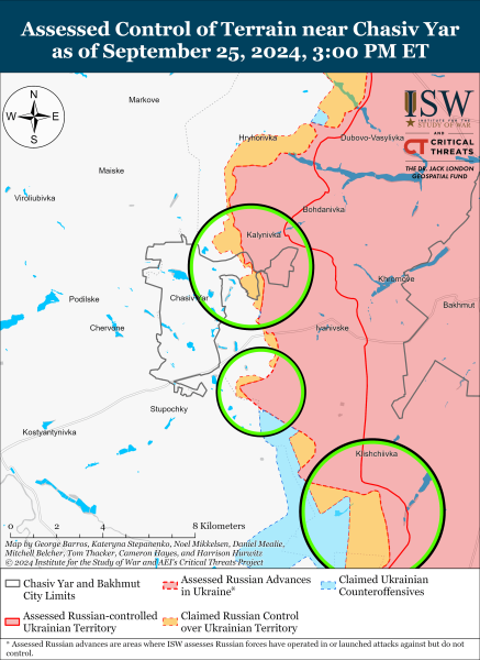 Mappa delle operazioni militari al 26 settembre 2024 - situazione al fronte