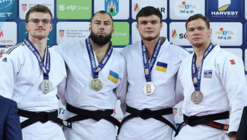 I judoka ucraini hanno vinto medaglie nel judo al Gran Premio di Zagabria 2024