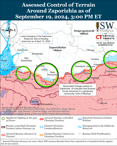 Mappa delle operazioni militari per il 20 settembre 2024 - la situazione al fronte