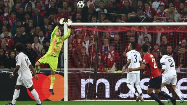 Real perso contro il Lille in Champions League: Lunin ha effettuato una doppia parata, ma ha sbagliato rigore