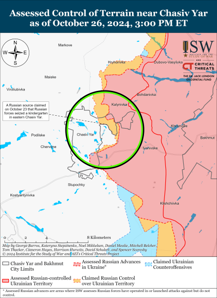 Mappa delle operazioni militari per il 27 ottobre 2024 - situazione al fronte