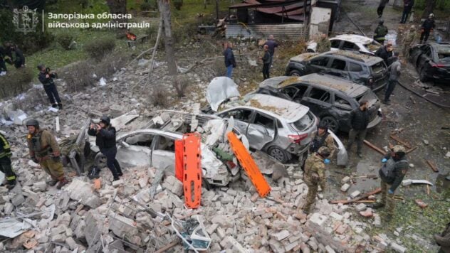 Attacco a Zaporozhye il 21 ottobre: ​​un uomo morto è stato estratto da sotto le macerie, 14 alcune persone sono rimaste ferite