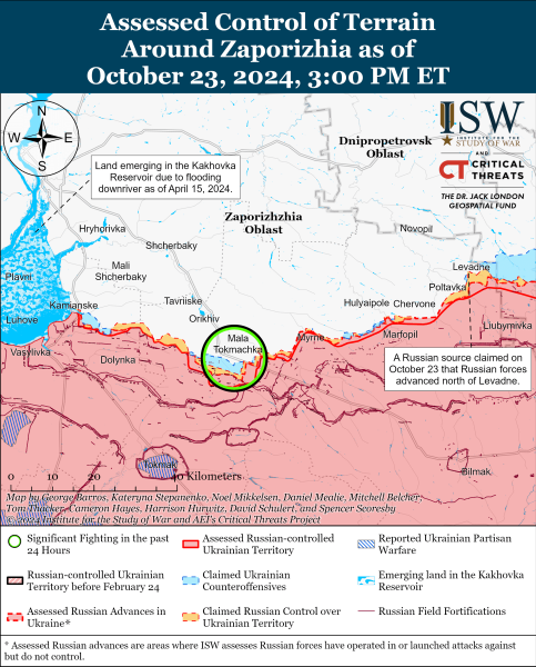 Mappa delle operazioni militari del 24 ottobre 2024: la situazione al fronte