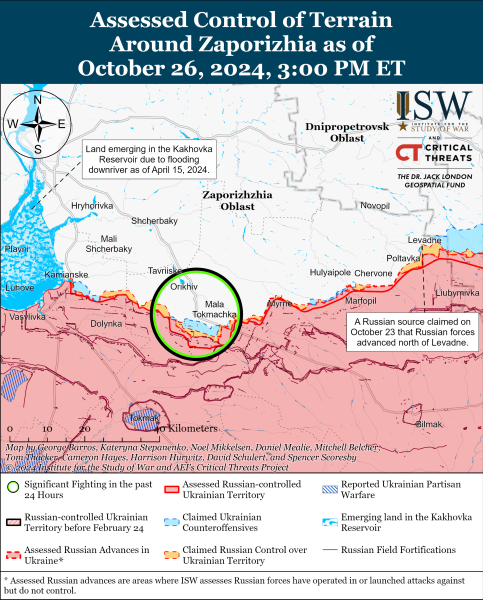 Mappa delle operazioni militari per il 27 ottobre 2024 - la situazione al fronte