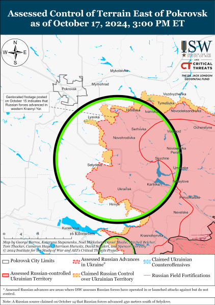 Mappa delle operazioni militari del 18 ottobre 2024 - la situazione al fronte 