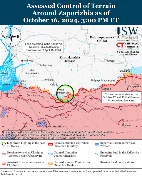 Mappa delle operazioni militari del 17 ottobre 2024 - la situazione al fronte