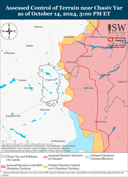 Mappa delle operazioni militari del 15 ottobre 2024 - la situazione al fronte 