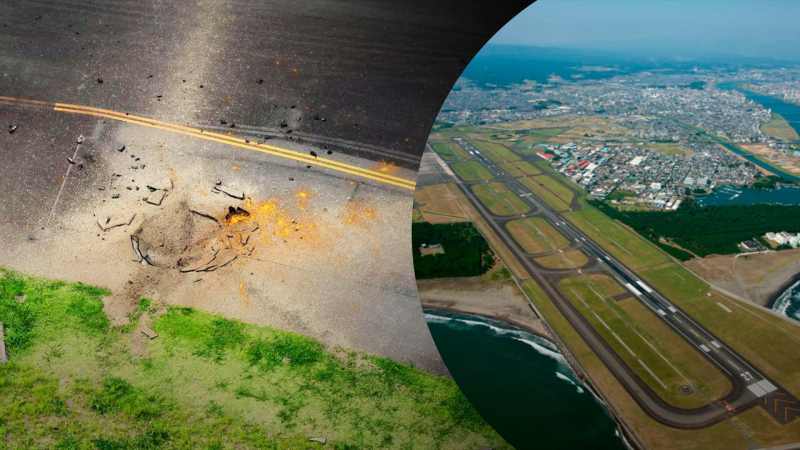 Una bomba americana della Seconda Guerra Mondiale è esplosa in un aeroporto giapponese