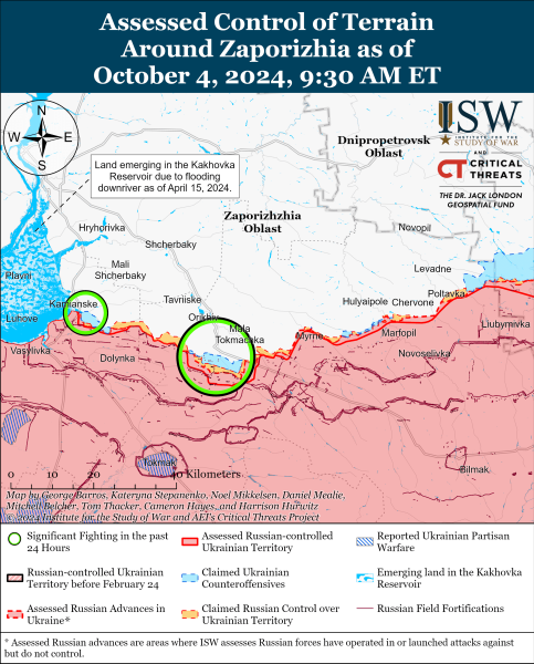 Mappa delle operazioni militari per il 5 ottobre 2024 - la situazione al fronte