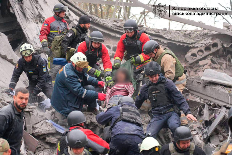 Attacco a Zaporozhye il 21 ottobre: ​​un morto è stato estratto da sotto le macerie, 14 persone sono rimaste ferite 