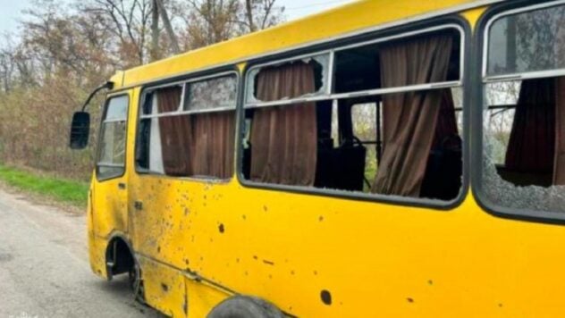 Incendio di un drone: gli invasori hanno attaccato un autobus con civili a Zaporozhye