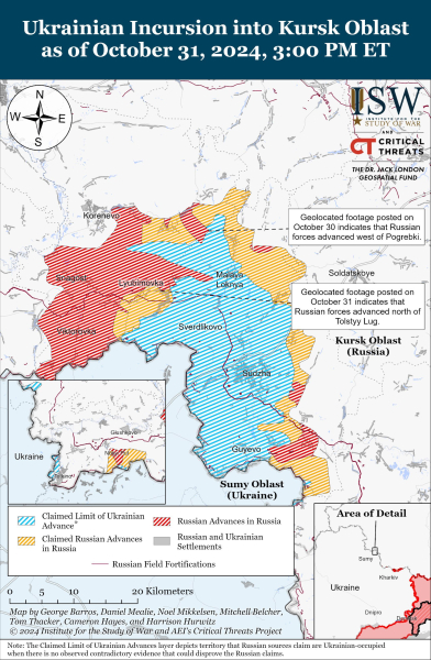 Mappa delle operazioni militari per il 2 novembre 2024 - situazione al fronte