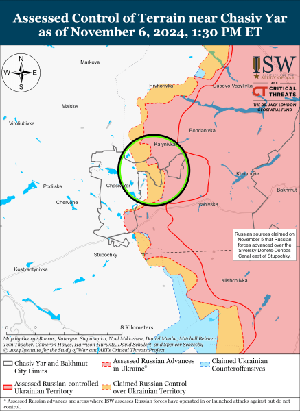 Mappa delle operazioni militari del 7 novembre 2024 - la situazione al fronte