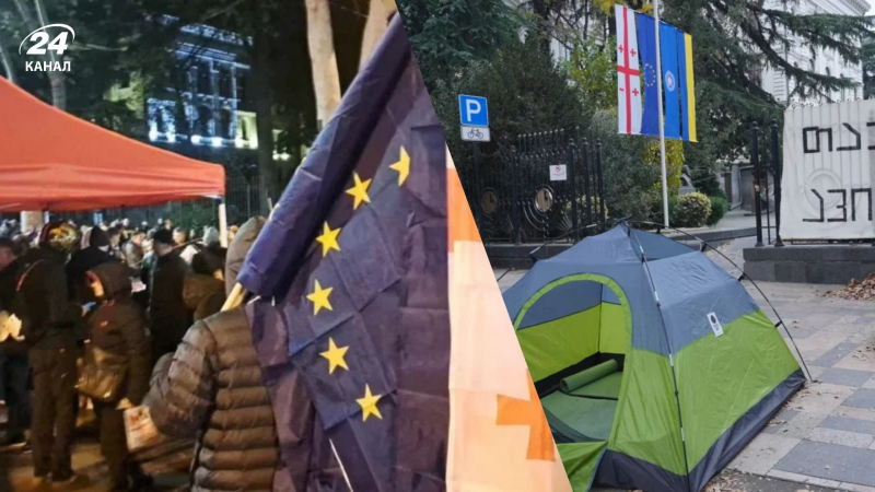 Nel centro di Tbilisi, le forze di sicurezza hanno disperso i sostenitori dell'opposizione e demolito una tendopoli: video