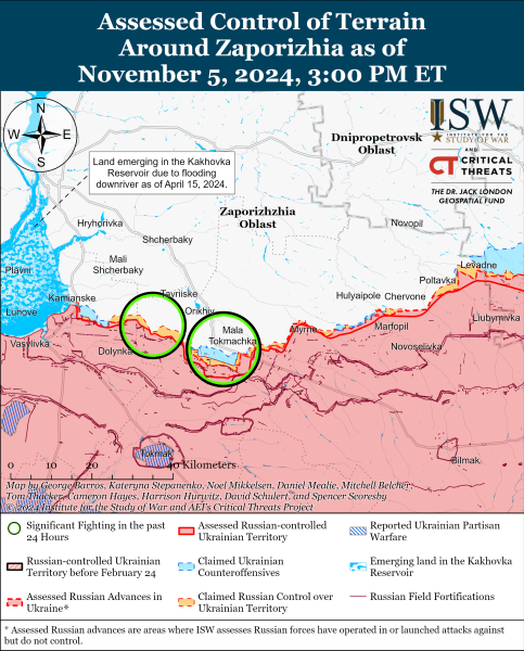 Mappa delle operazioni militari del 6 novembre 2024 - la situazione al fronte