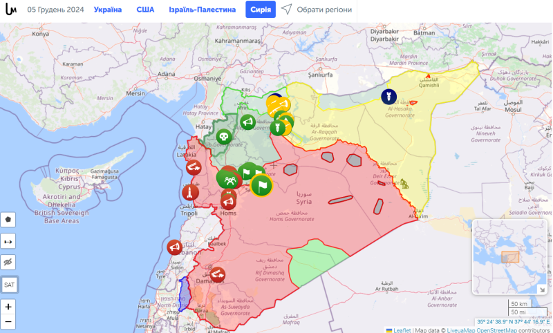 Mappa della guerra in Siria: cosa sta succedendo in Medio Oriente