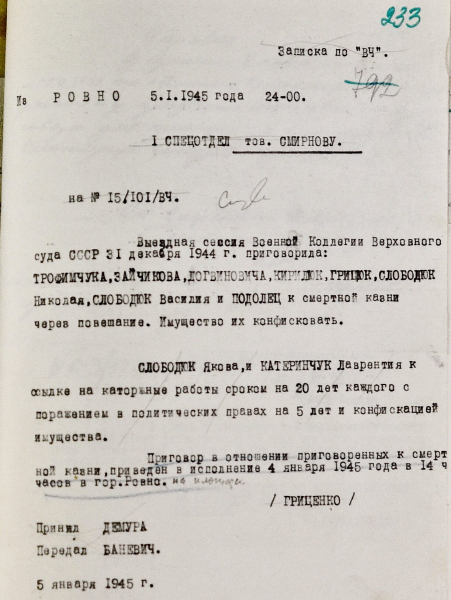 L'ultima parola è stata Gloria all'Ucraina! Come l'NKVD ha giustiziato in modo esemplare i membri dell'UPA a Rivne