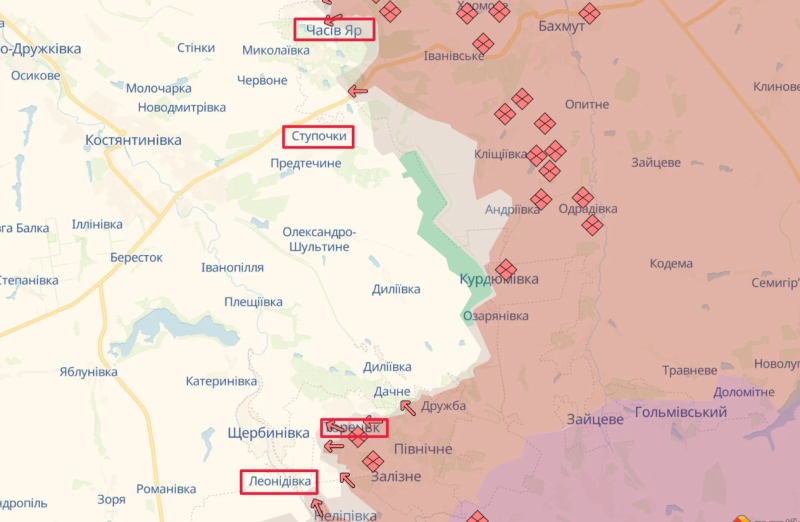 Posizioni separate delle forze armate ucraine furono distrutte a Chasovoy Yar e Toretsk - Khortytsia