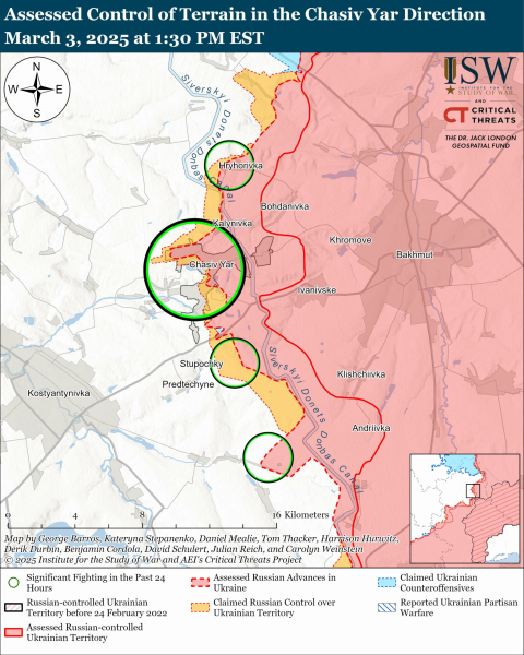 Карта боевых действий на 4 марта 2025 — ситуация на фронте