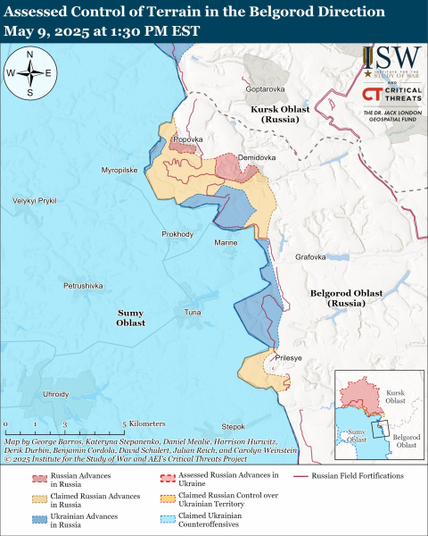 mappa da combattimento per il 10 maggio 2025-la situazione sul fronte