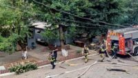 liquidazione dei residui dopo le vibrazioni a Krivoy Roz