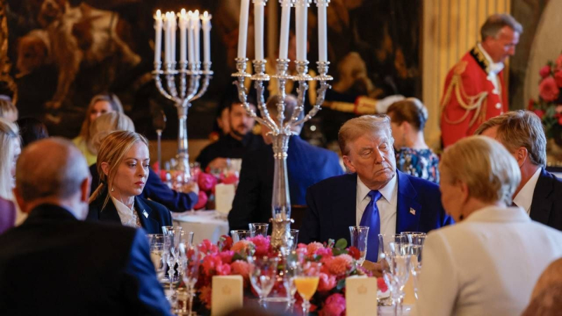 Trump e Zelensky erano seduti alla festa del re dei Paesi Bassi Foto 1