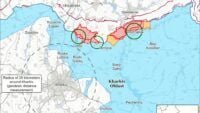 mappa della battaglia per il 22 chernya 2025