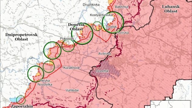 mappa della battaglia per il 22 chernya 2025