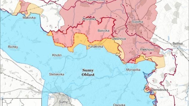 mappa della battaglia per il 22 chernya 2025