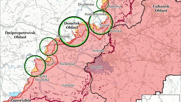 Mappa delle azioni di battaglia per il 29 chervenya 2025