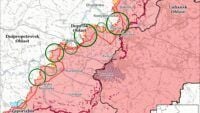 mappa della battaglia per il 22 chernya 2025