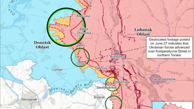 Mappa delle azioni di battaglia per il 29 chervenya 2025