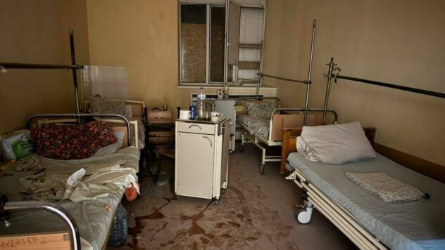 Ambulatorio medico a Kherson dopo i bombardamenti