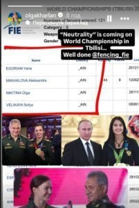 Scandalo scherma: la FIE consente ai russi con esperienza militare di partecipare al Campionato mondiale 2025 a Tbilisi Foto 1