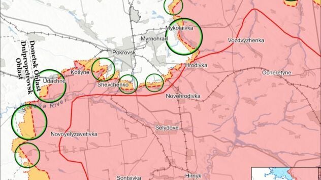 Mappa delle azioni militari in Ucraina del 9 giugno 2025