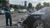 In Transcarpazia, un incidente stradale ha causato la morte di un militare del DPSU. Foto: Polizia Nazionale