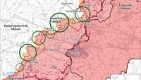Mappa delle azioni di combattimento del 2 luglio 2025