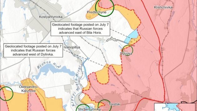 Mappa delle azioni militari in Ucraina del 9 giugno 2025