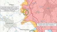 Mappa delle azioni di combattimento del 5 luglio 2025